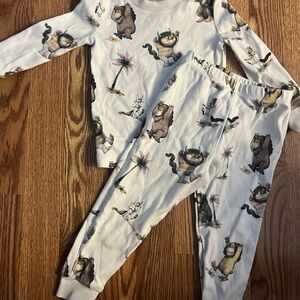 Pottery Barn Wild Things Kids Pajamas - White - new in bag (not pictured)